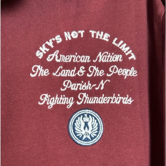 Parish Nation Long Sleeve American Nation Embroidered Polo Shirt Size 2XL - Picture 3 of 4